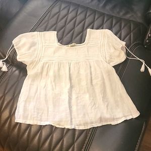 White linen blouse size m